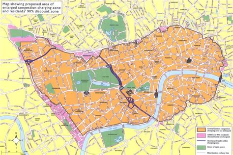 1 Map of the London congestion charging zone Source:... | Download ...