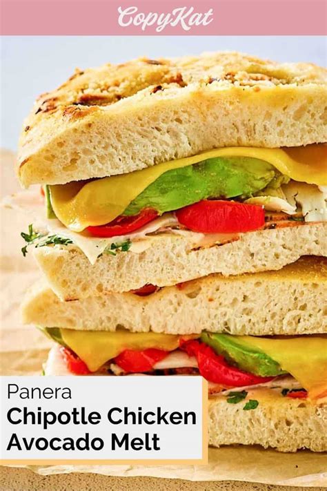 Panera Chipotle Chicken Avocado Melt - CopyKat Recipes