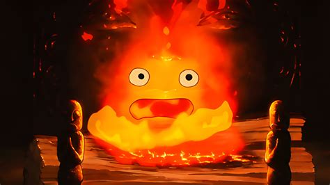 Howl's Moving Castle Calcifer Desktop Wallpaper - Anime Wallpaper