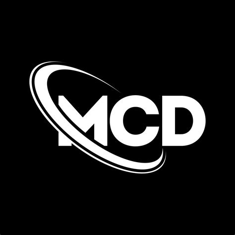 logotipo de mcd. letra mcd. diseño del logotipo de la letra mcd ...