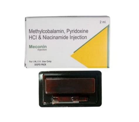 Methylcobalamin, Pyridoxine Hcl & Niacinamide Injection Dosage Form ...