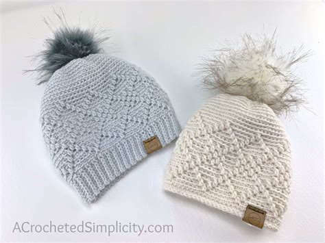 Argyle Beanie & Slouch - Free Crochet Hat Pattern - A Crocheted Simplicity