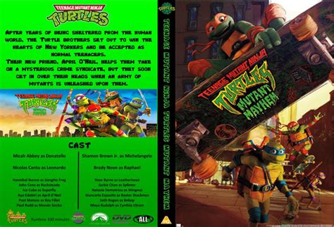 Teenage Mutant Ninja Turtles Mutant Mayhem 2023 R0 Custom DVD Cover ...