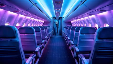 Premium AI Image | Airplane cabin interior design