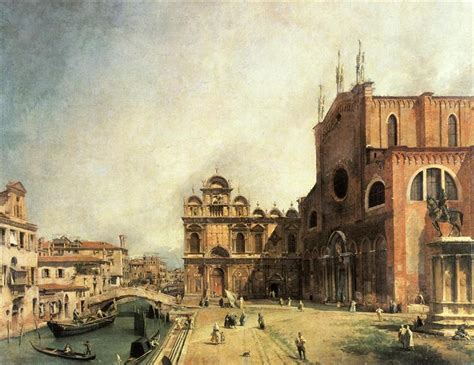 Santi Giovanni e Paolo and the Scuola de San Marco, c.1725 - Canaletto ...