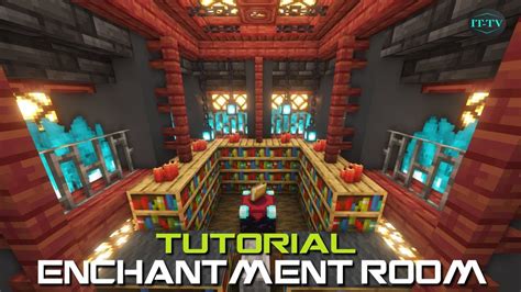 Minecraft ENCHANTING ROOM DESIGN - TUTORIAL (EASY) - YouTube