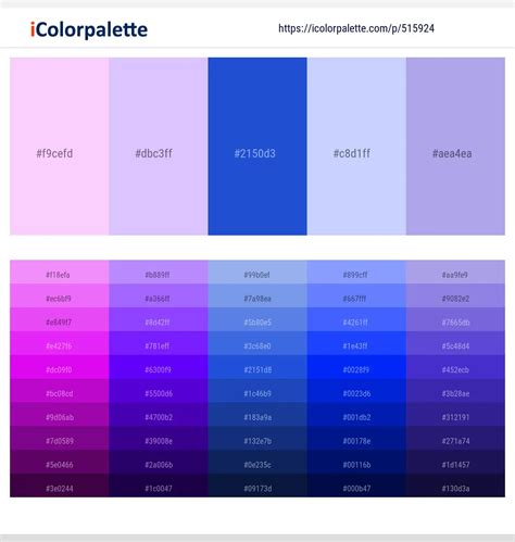 Periwinkle Procreate Color Palette Color Swatches IPad Lettering ...