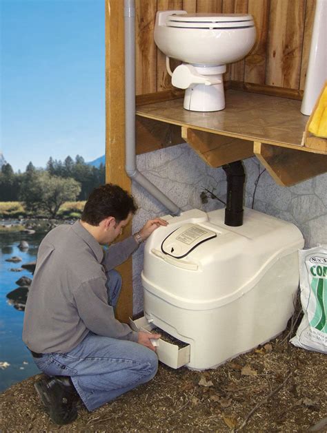 Sun-Mar, Composting Toilet, Central Flush System - Odor Free, 1 Pint ...