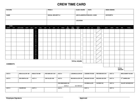 26+ Free Printable Time Card Templates (MS Excel, PDF) » American Templates