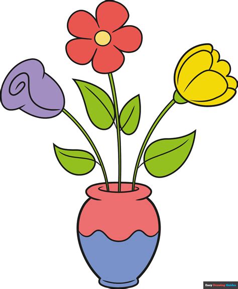 Flower Drawing Step By Pdf | Best Flower Site