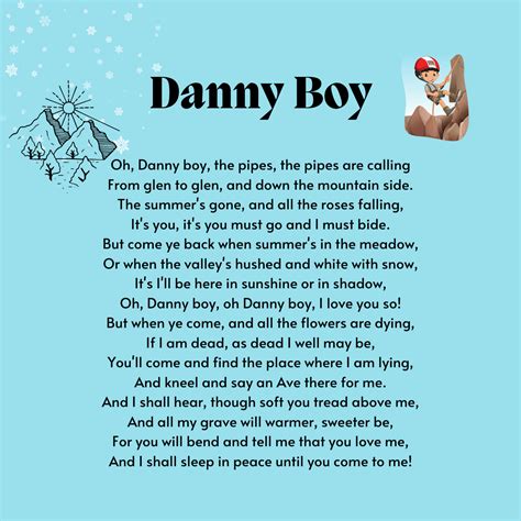 Danny Boy Printable Lyrics, Origins, and Video