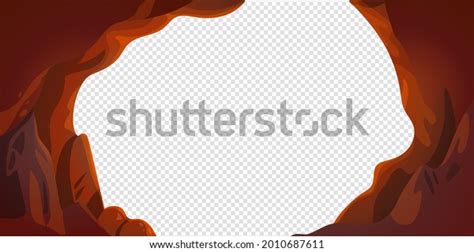 Cave Tunnel Vector Frame Cartoon Style Stock Vector (Royalty Free ...