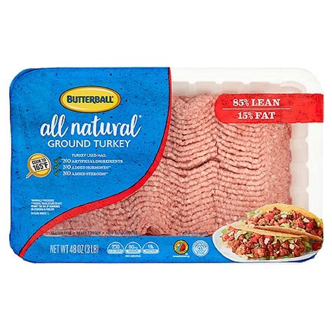 Butterball All Natural Ground Turkey, 48 oz