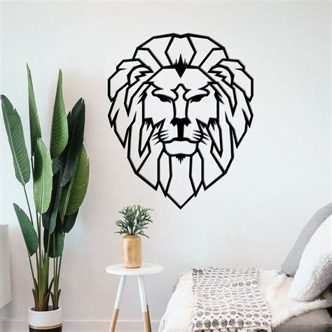 Lion Wall Decor Lion Metal Wall Art Metal Wall DecorMetal | Etsy