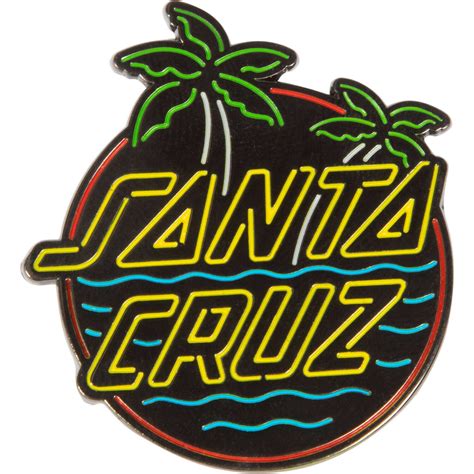 Santa Cruz Skateboards Glow Dot Pin in 2021 | Santa cruz stickers ...