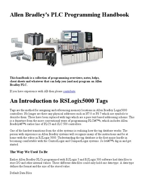 Allen Bradley's PLC Programming Handbook.pdf | Data Type | Emulator