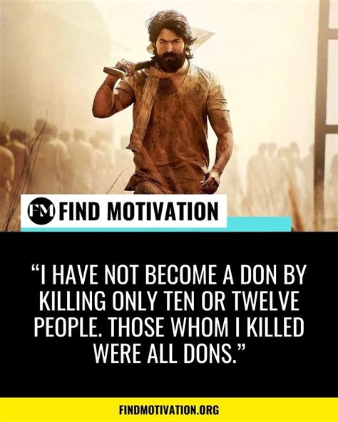 KGF Movie Inspiring Dialogues | Movie Dialogues and Quotes ...