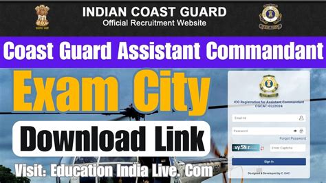 Coast Guard Assistant Commandant Exam City 2023 Check: यहां से कोस्ट ...