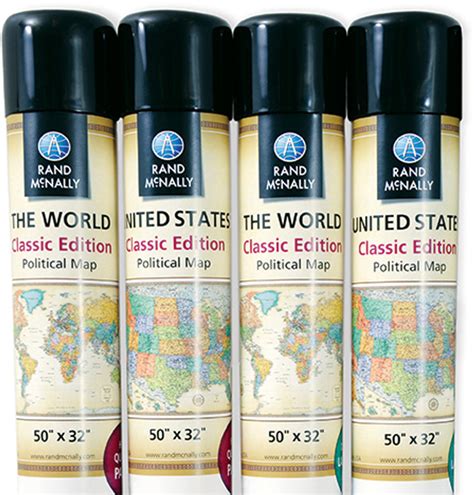 Classic Edition World Wall Maps - Rand McNally Store