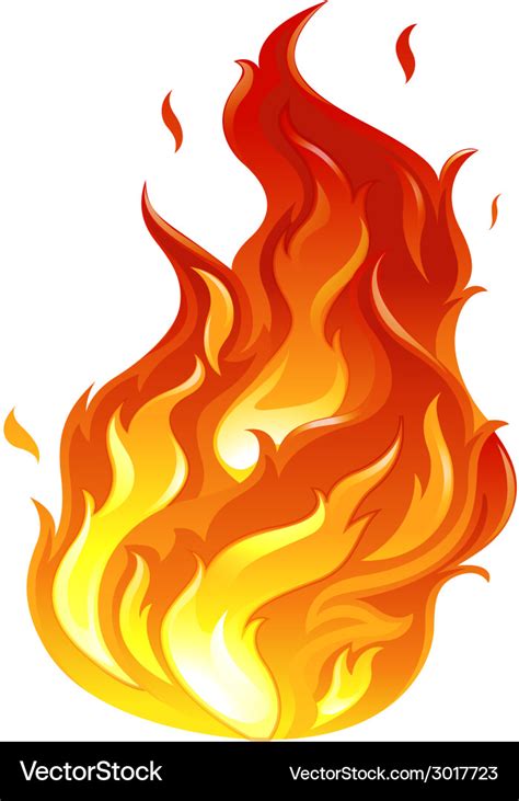 A big fire Royalty Free Vector Image - VectorStock