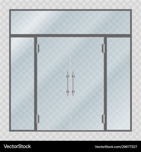 Glass entrance door Royalty Free Vector Image - VectorStock