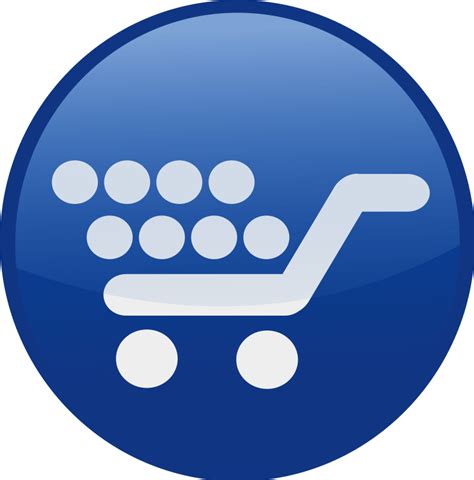 Shopping cart-blue (101547) Free SVG Download / 4 Vector