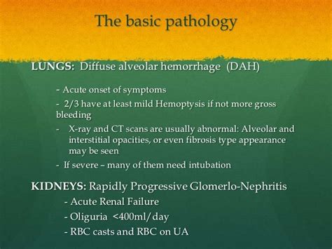 Pulmonary Renal Syndromes