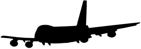 Airplane Aircraft Flight - Airplane Silhouette PNG Clip Art Image png ...