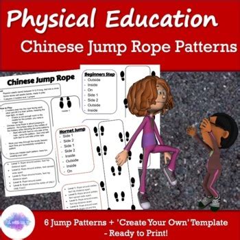 Physical Education Chinese Jump Rope Patterns by PE with Ms V | TpT