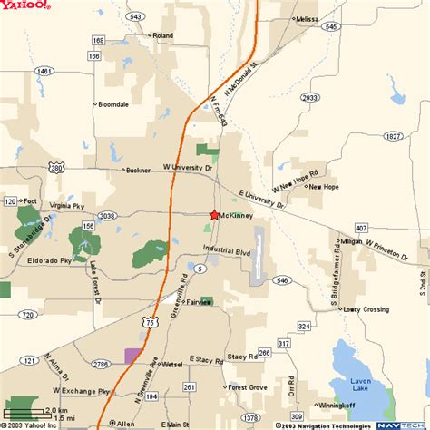 McKinney, Texas Map