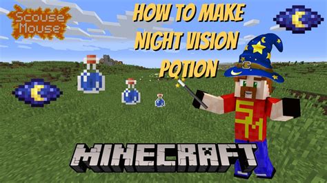 How to make NIGHT VISION POTION in Minecraft tutorial for Java and ...