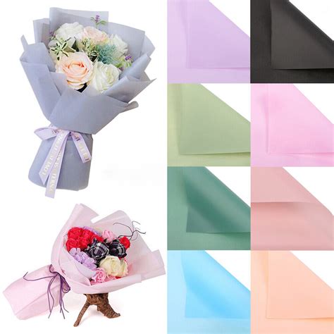 20x Flower Wrapping Paper Florist Bouquet Packaging Gift Wrap Sheets ...