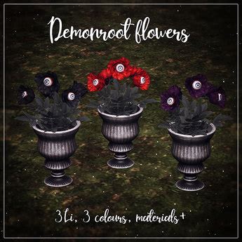 Second Life Marketplace - Raindale - Demonroot flowers