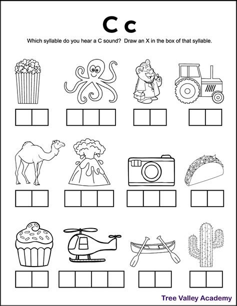 Printable Letter C Sound Worksheets | Initial sounds worksheets ...