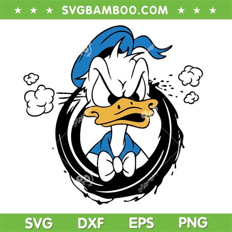 Donald Duck Angry SVG PNG