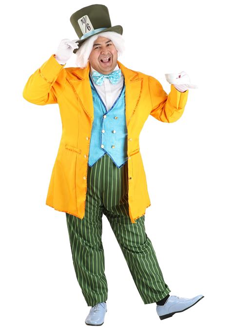 Men's Plus Size Classic Mad Hatter Costume