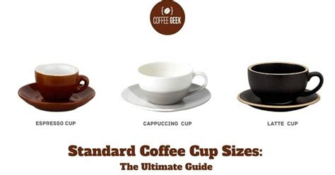 Standard Coffee Cup Sizes: The Ultimate Guide (With Pictures)