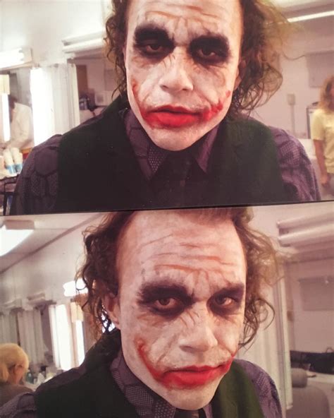 New Heath Ledger Joker pics from makeup artist John Caglione Jr's ...