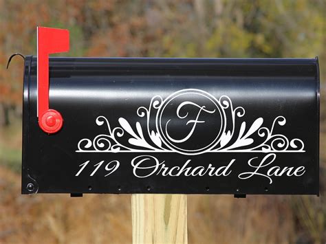 Monogram Mailbox Decal Personalized 23 Color Choices - Etsy