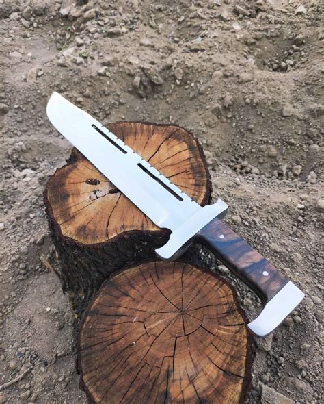 Handmade Big Rambo Knife German Steel Hunting Knive Mens Gift Custom ...