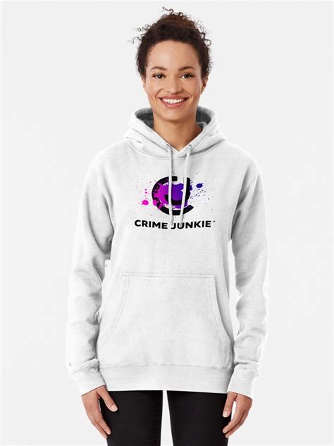 "Crime Junkie Merch Crime Junkies Logo" Pullover Hoodie for Sale by ...