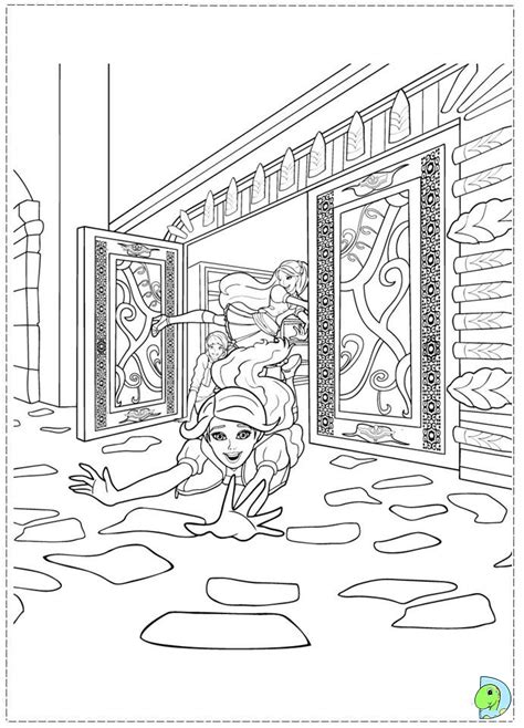 Barbie Princess Charm School Coloring Pages