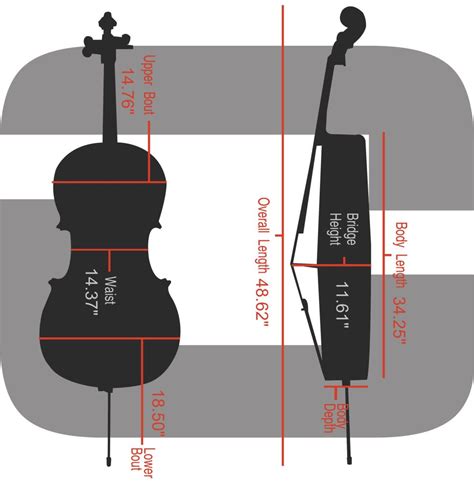 Heavy Duty ABS 4/4 Full Size Cello Case | Crossrock