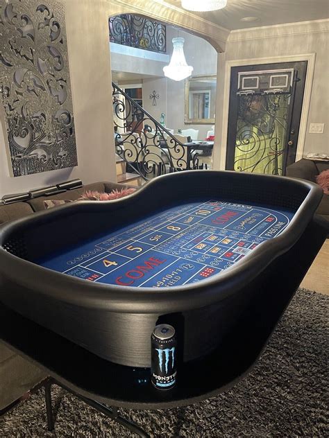 Craps Table with Drink Ledge, Diamond Walls, & Folding Legs | eBay