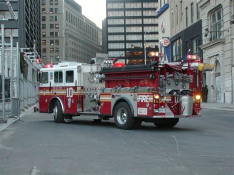 Fire Engines Photos - Engine 10 FDNY leaving Station 10