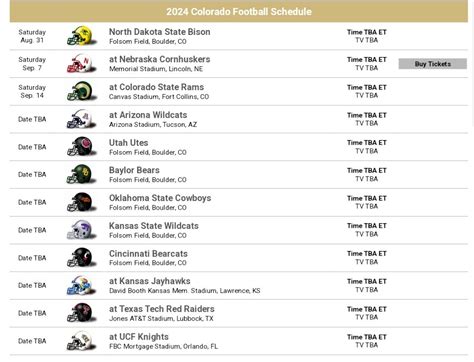 Colorado Football Schedule 2024 India - Anni Malena