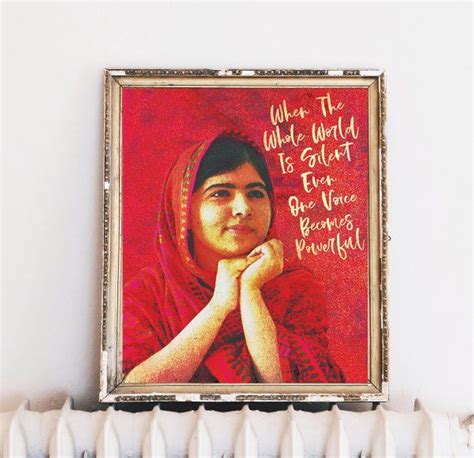 Malala Yousafzai | Feminist Poster | College Gift for Girls | Feminist ...