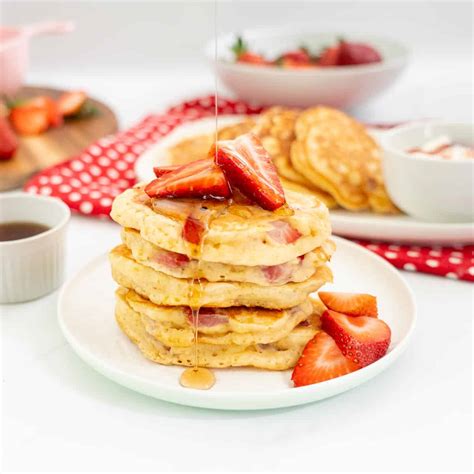 Strawberry Pancakes - My Kids Lick The Bowl