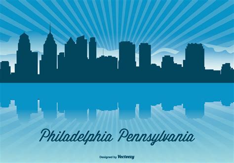 Philadelphia Skyline Vector Art, Icons, and Graphics for Free Download