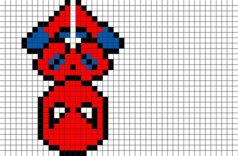 Spider Man Pixel Art | Brik Pixel Art Designs | Pixel art grid ...